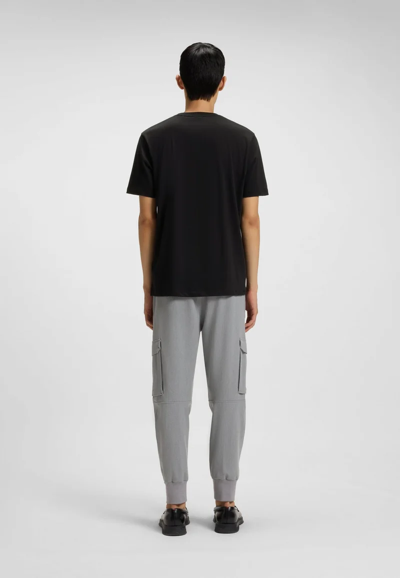 HUGO Cotton-jersey T-shirt with dog artwork